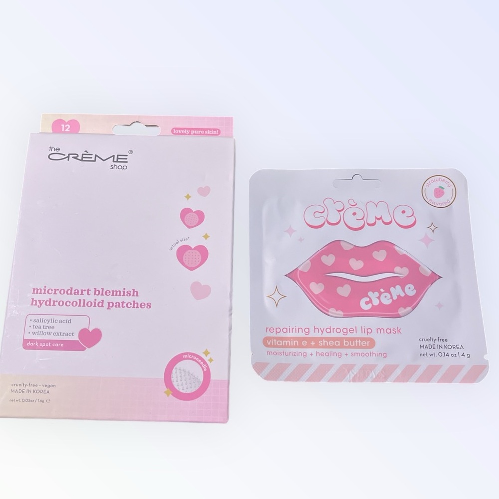 The Crème Shop Hydrocolloid Patches and Lip Mask Set
